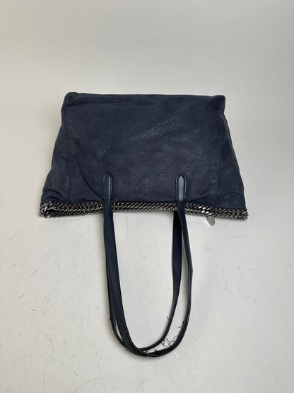 Vintage Stella McCartney Falabella Tote Faux Suede Navy