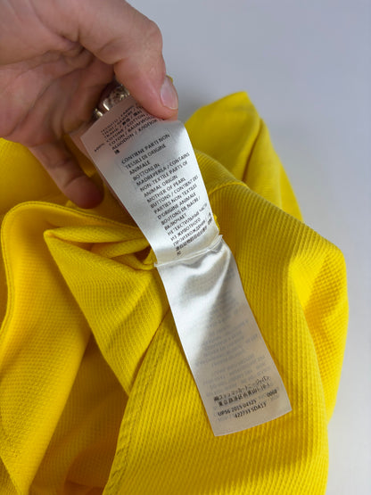 Vintage Stella McCartney Ribbed Cotton Shift Dress Yellow 2015 S