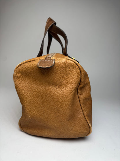 Vintage Loewe Madrid Mini Boston Bag camel