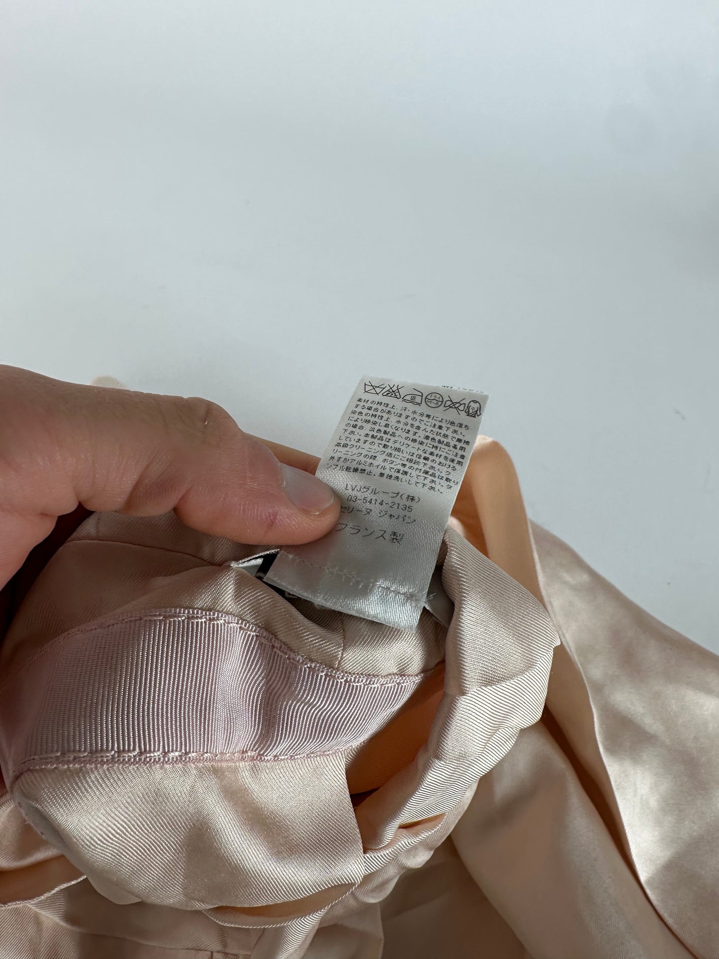 Vintage Celine Silk Skirt Pink