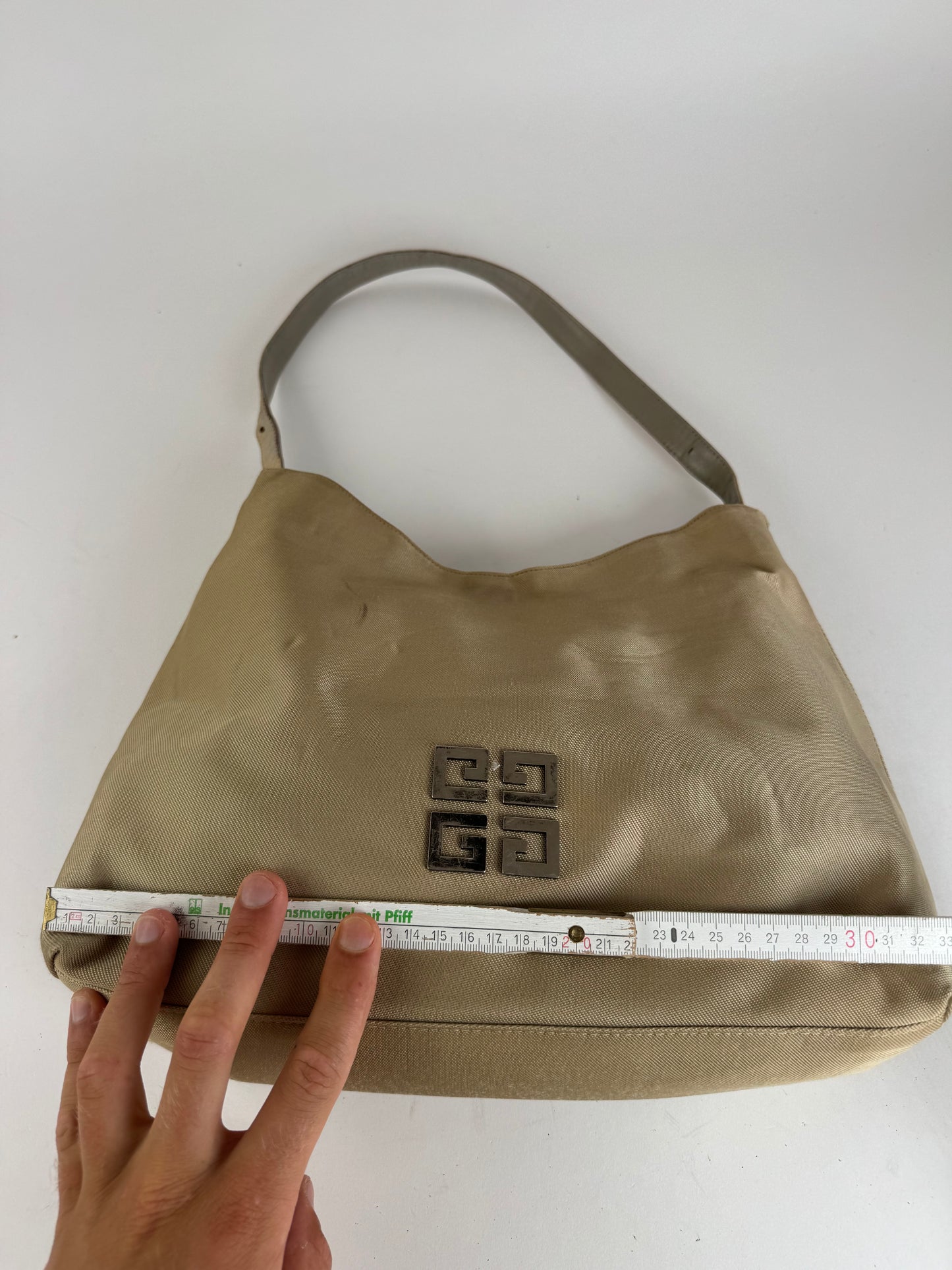 Sac vintage Givenchy 4G en coton beige