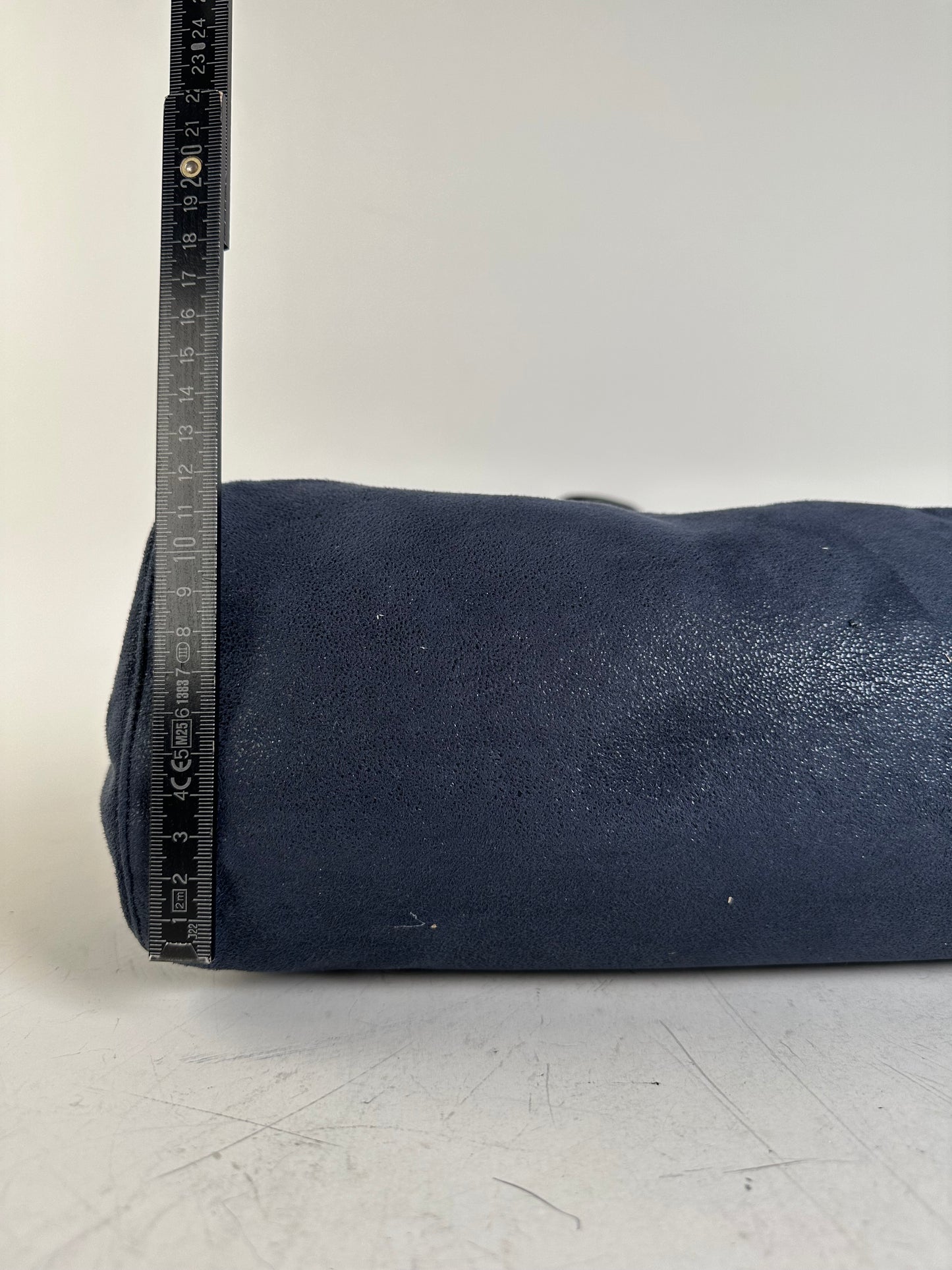 Vintage Stella McCartney Falabella Tote Faux Suede Navy
