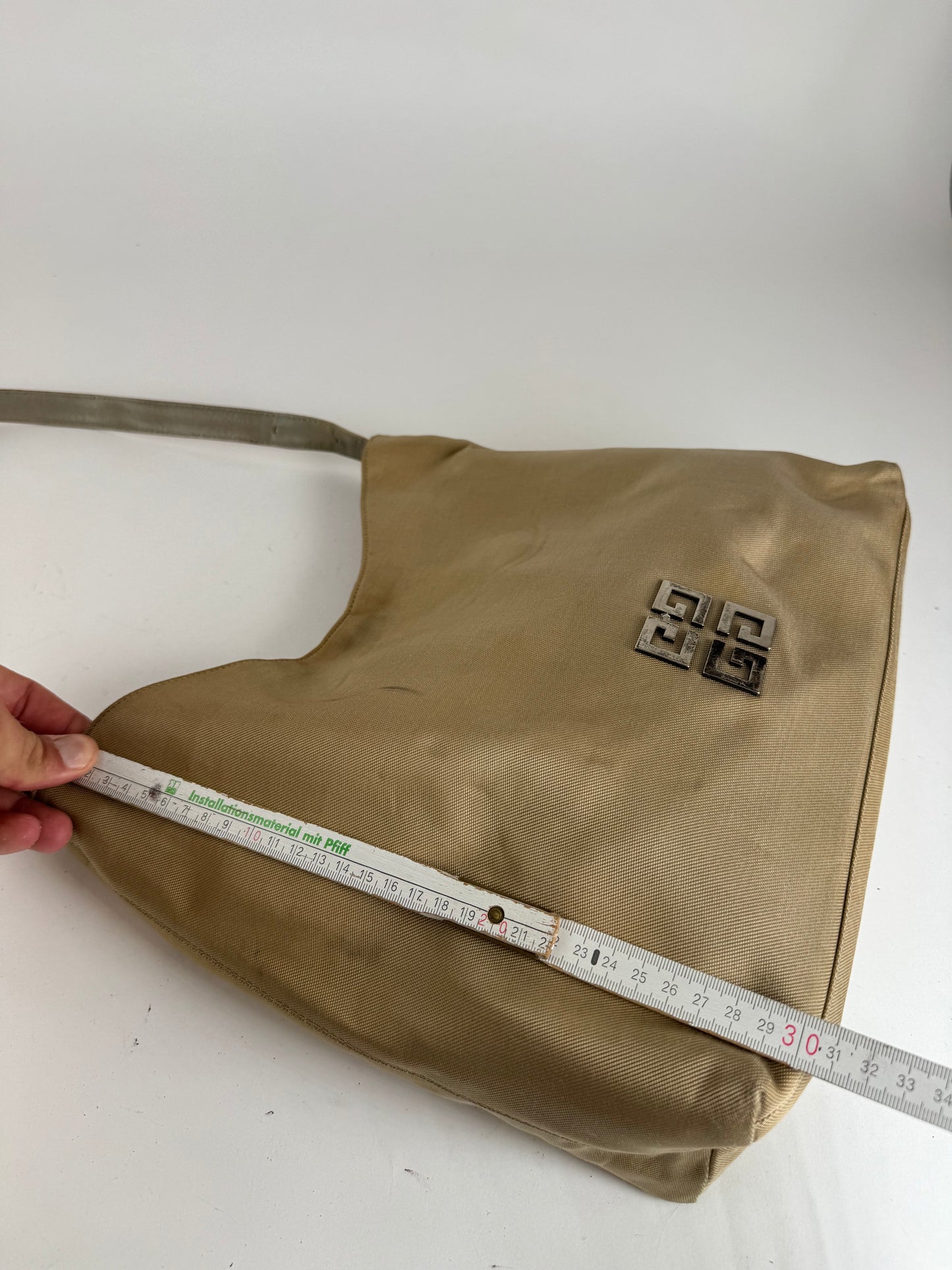 Sac vintage Givenchy 4G en coton beige