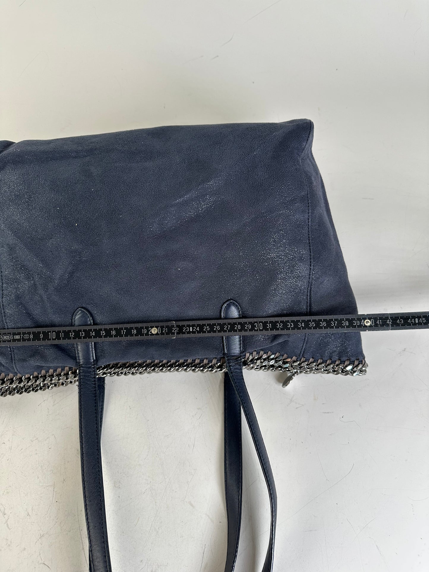 Vintage Stella McCartney Falabella Tote Faux Suede Navy