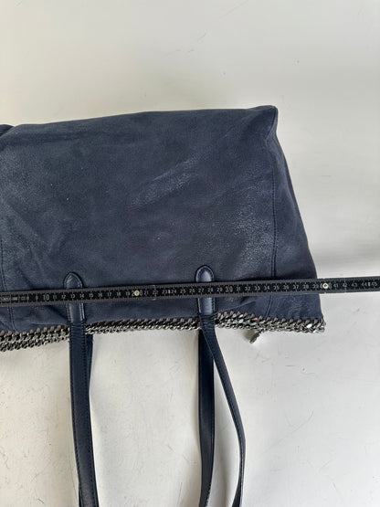 Vintage Stella McCartney Falabella Tote Faux Suede Navy