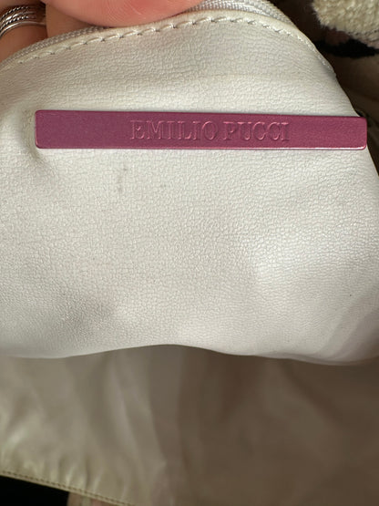 Vintage Emilio Pucci Fabric Tote Bag Multicolor