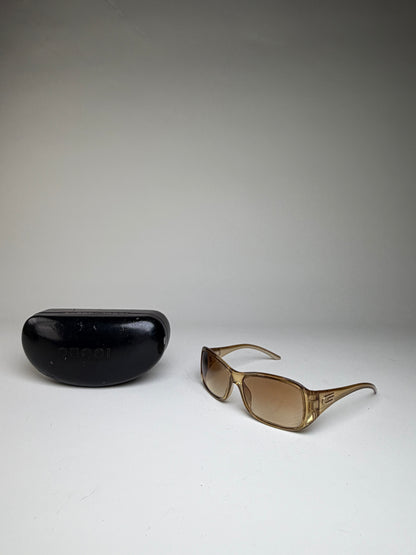 Vintage Gucci Gradient Sunglasses Light Brown Gold