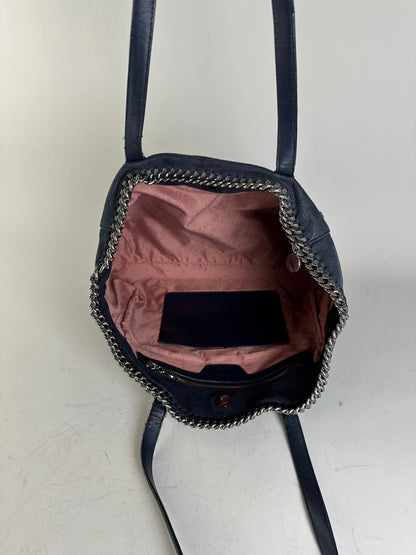 Vintage Stella McCartney Falabella Tote Faux Suede Navy