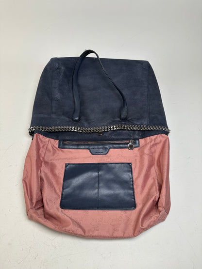 Vintage Stella McCartney Falabella Tote Faux Suede Navy
