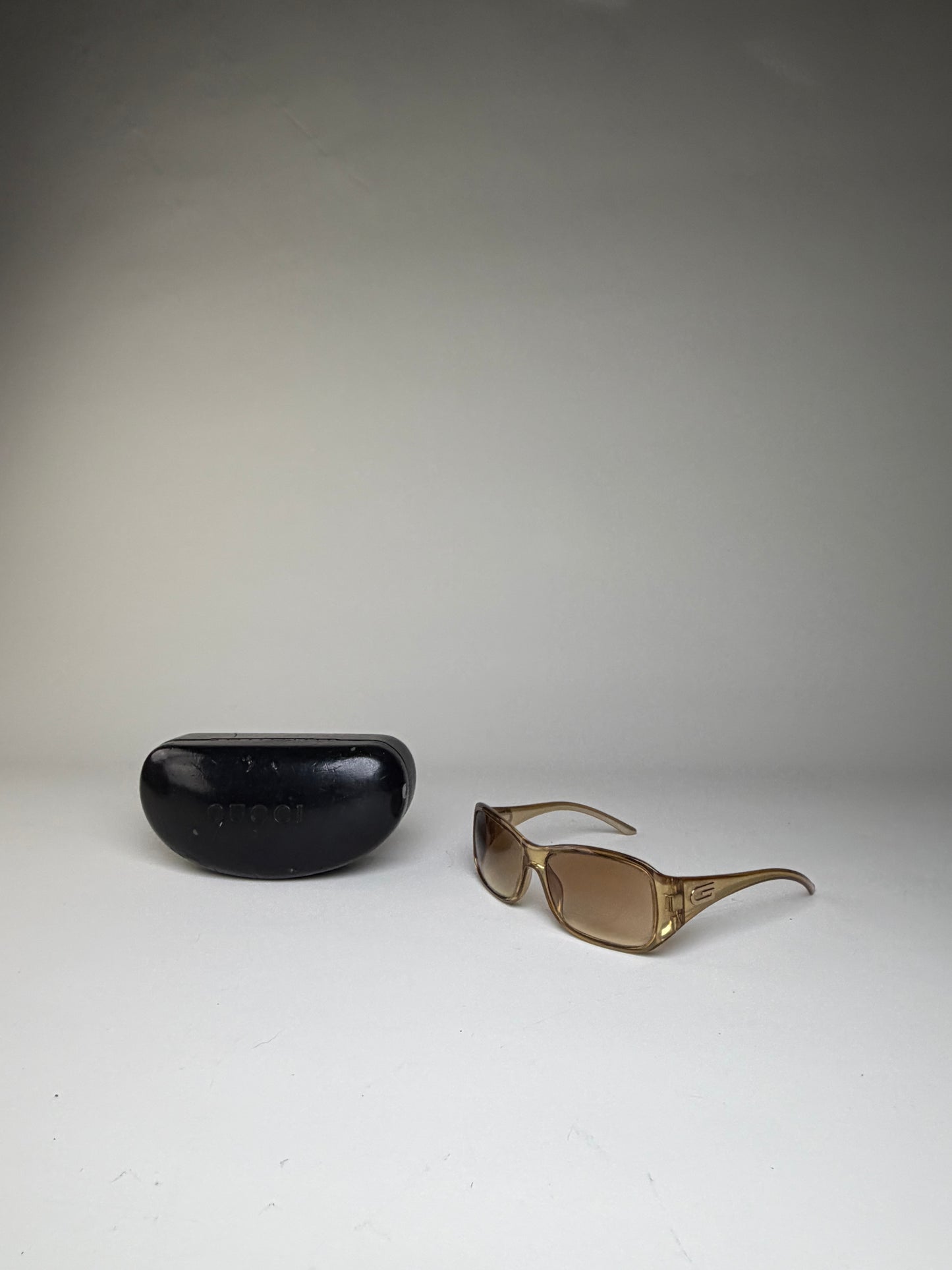 Vintage Gucci Gradient Sunglasses Light Brown Gold