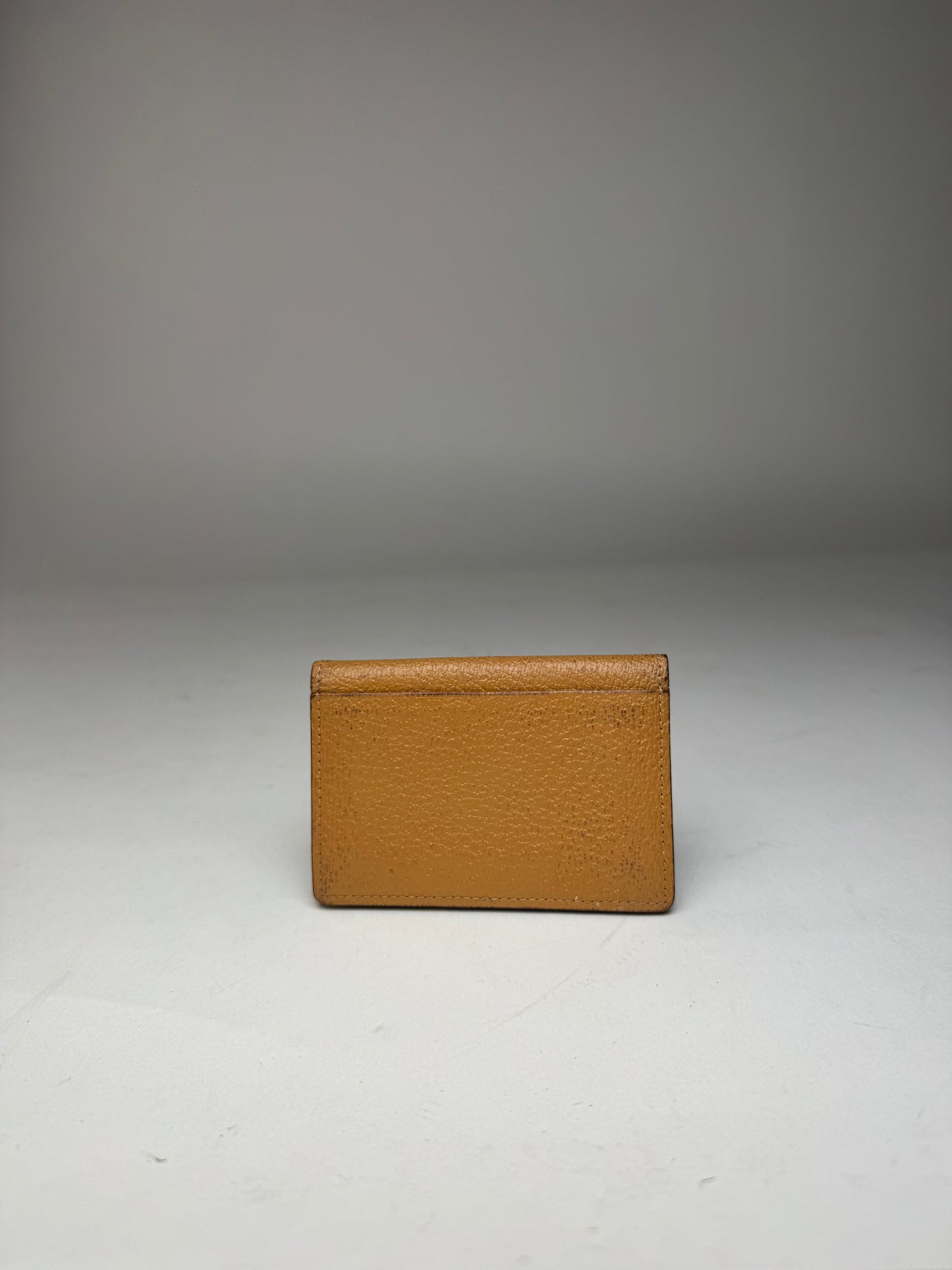 Vintage Vivienne Westwood Flapable Leather Card Holder Camel
