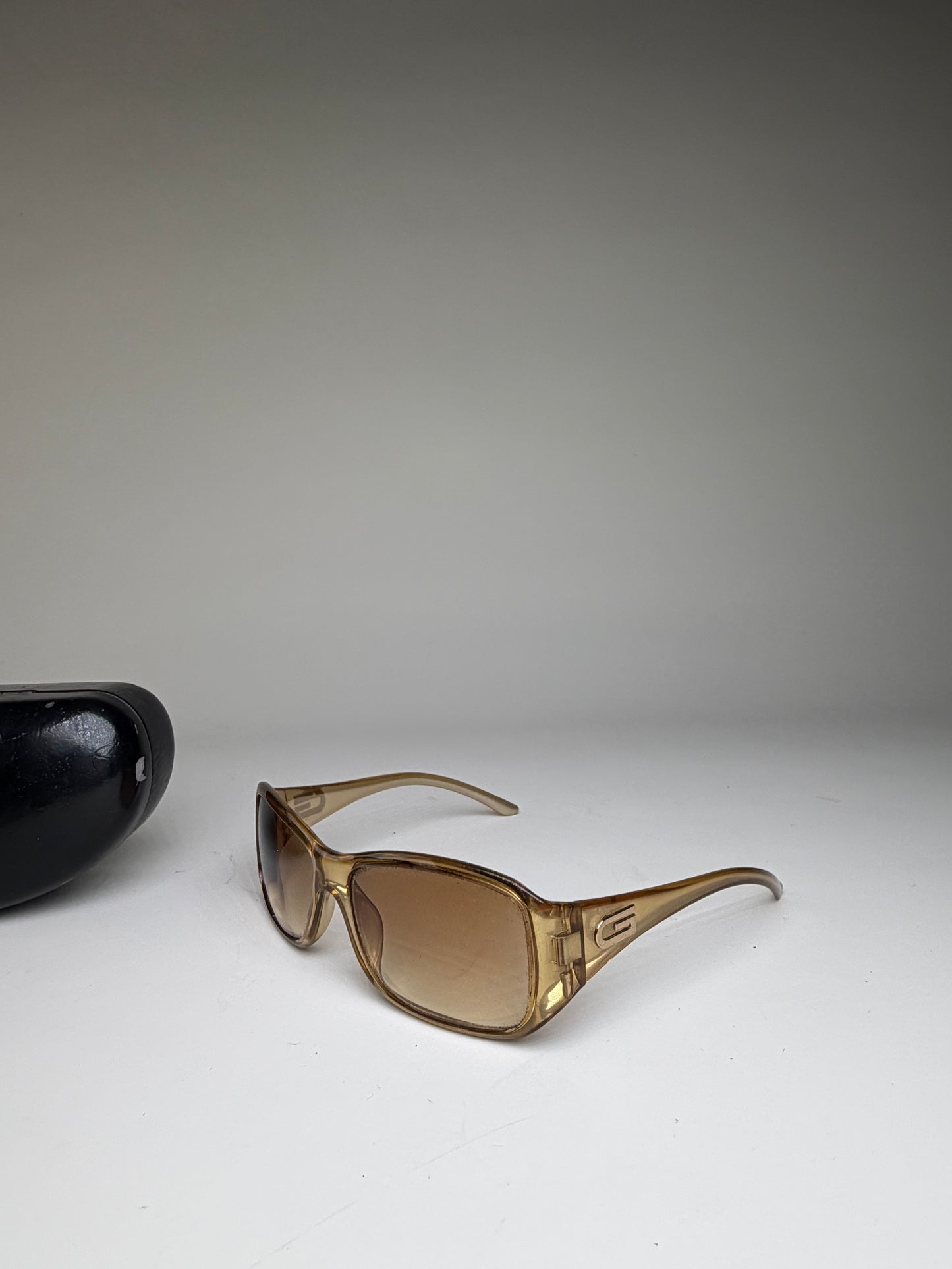 Vintage Gucci Gradient Sunglasses Light Brown Gold