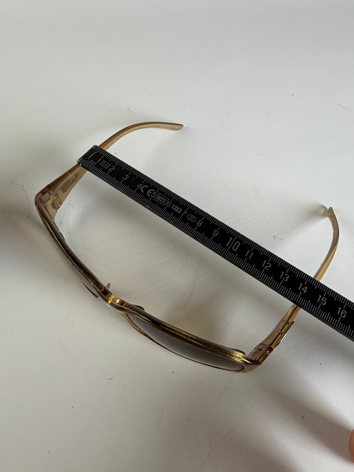 Vintage Gucci Gradient Sunglasses Light Brown Gold