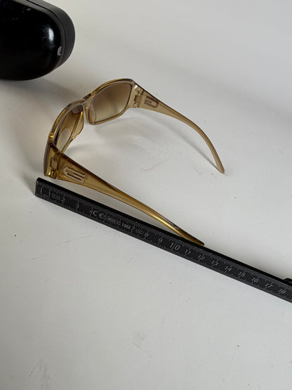 Vintage Gucci Gradient Sunglasses Light Brown Gold