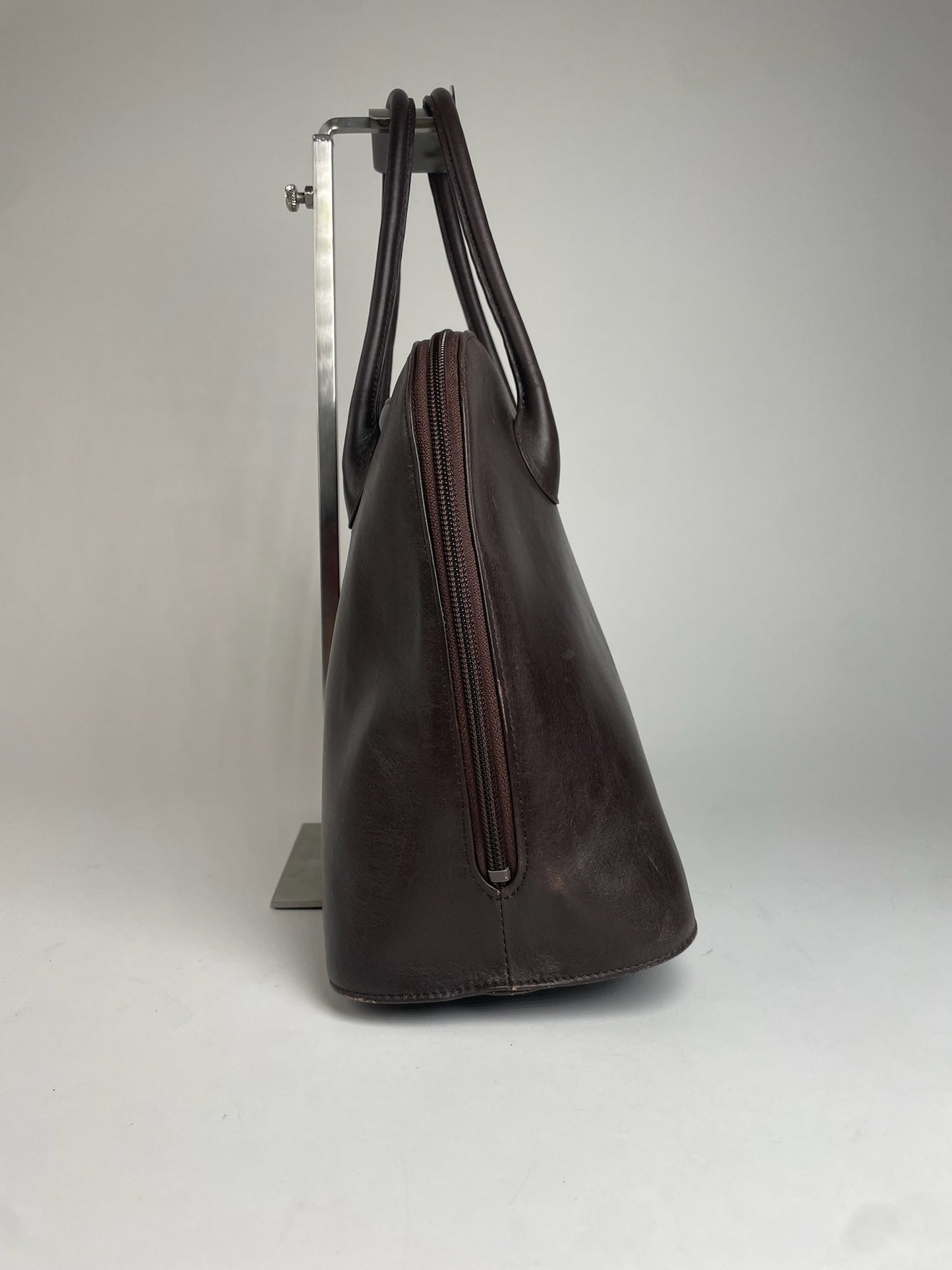 Vintage Issey Miyake Leather Handbag Brown