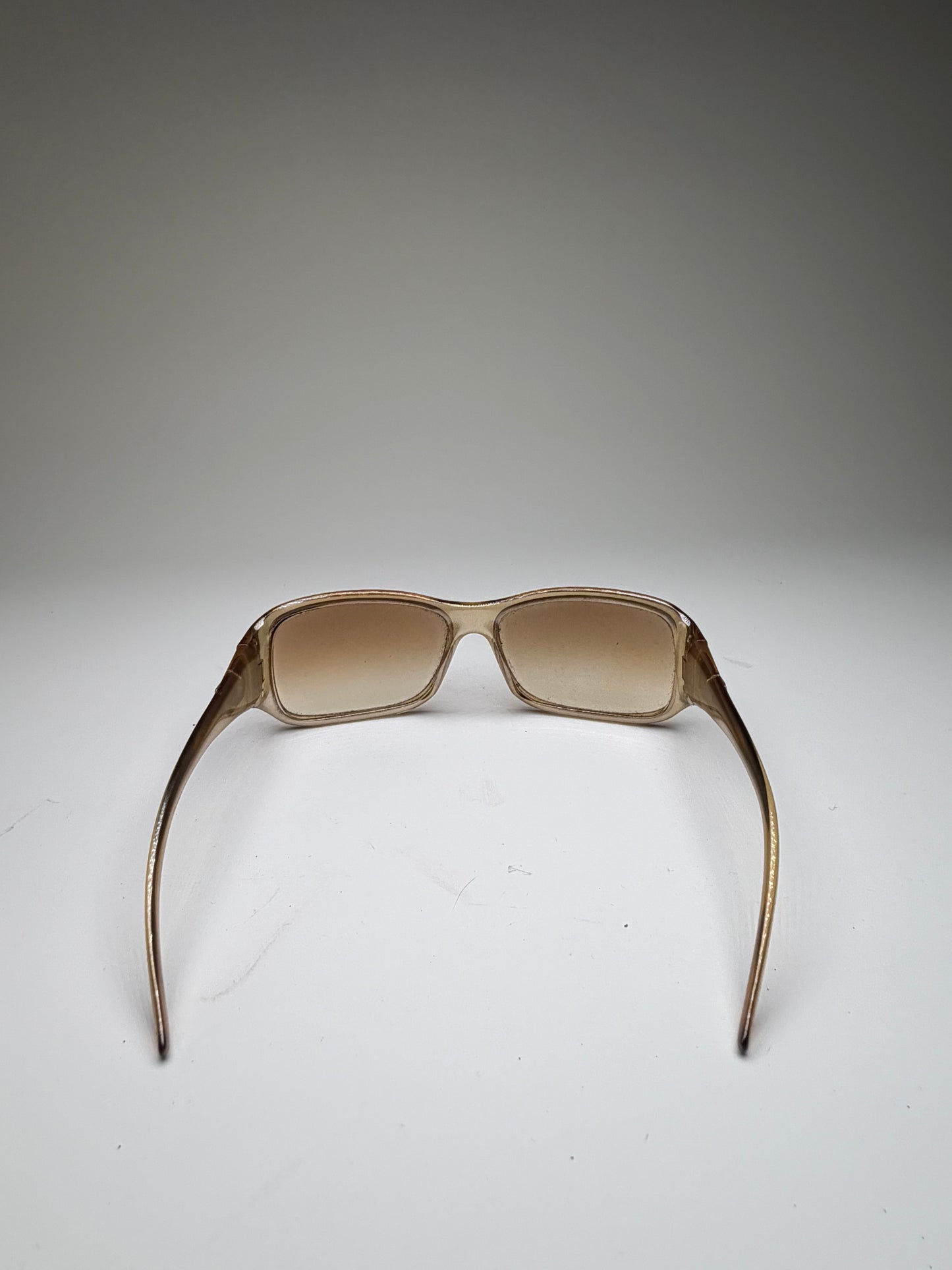 Vintage Gucci Gradient Sunglasses Light Brown Gold