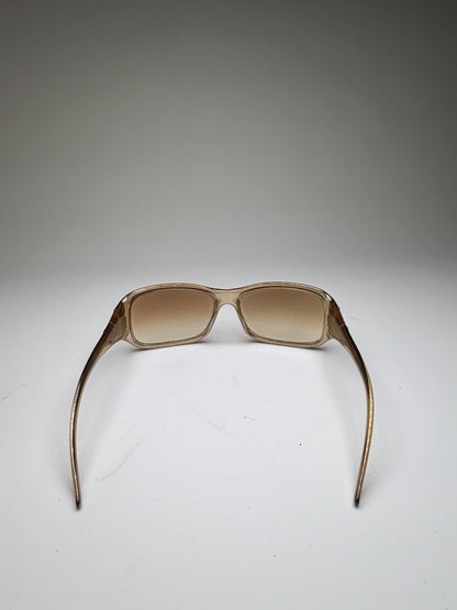 Vintage Gucci Gradient Sunglasses Light Brown Gold