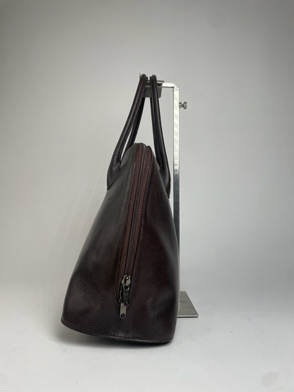 Vintage Issey Miyake Leather Handbag Brown