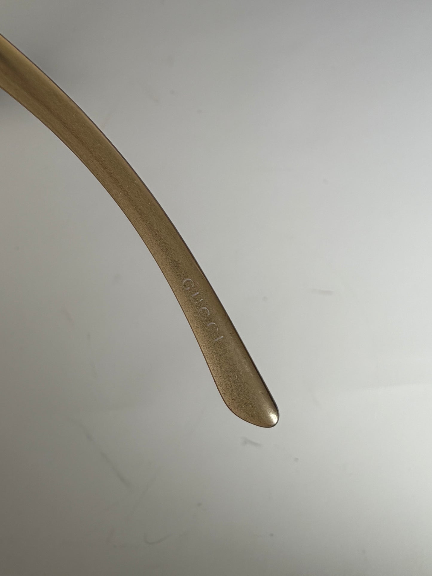 Vintage Gucci Gradient Sunglasses Light Brown Gold