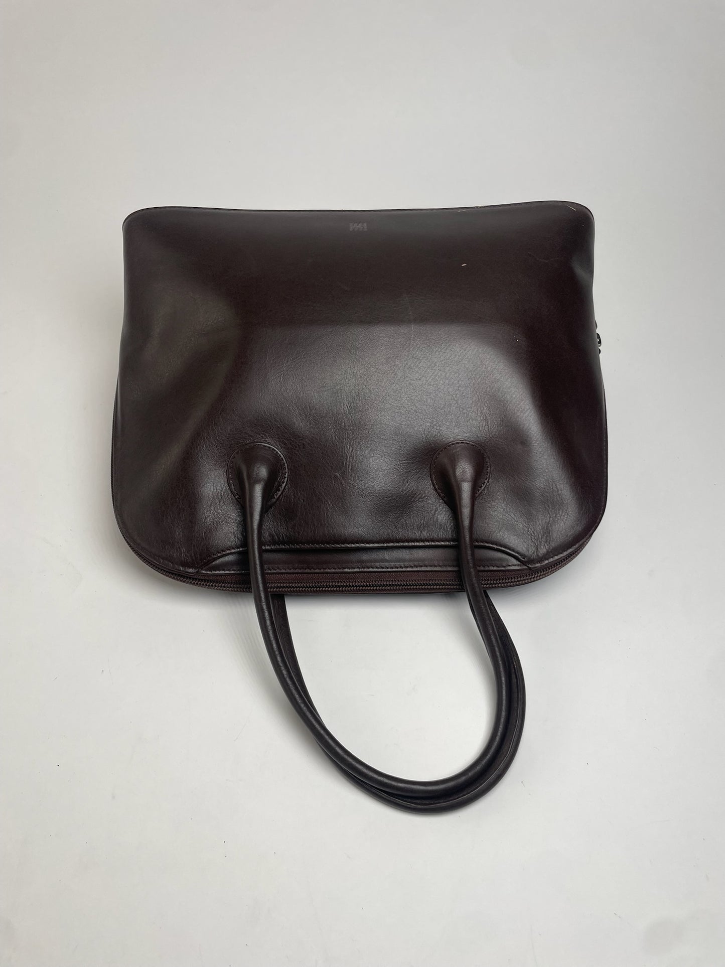 Vintage Issey Miyake Leather Handbag Brown