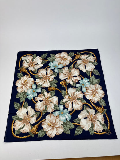 Vintage Celine Floral Scarf