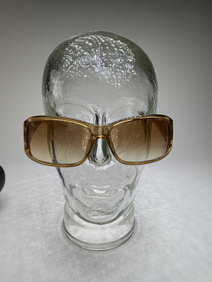 Vintage Gucci Gradient Sunglasses Light Brown Gold