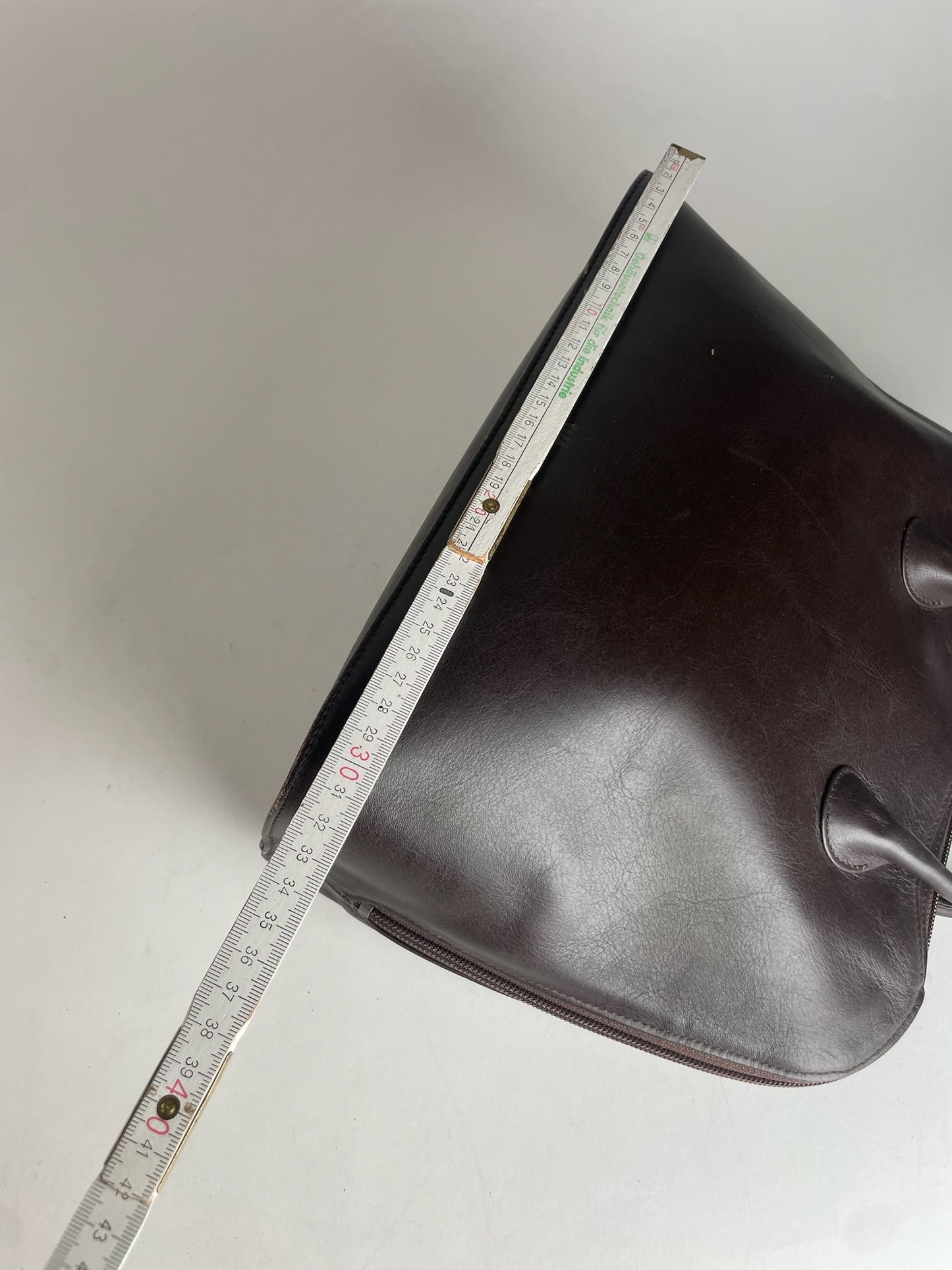 Vintage Issey Miyake Leather Handbag Brown