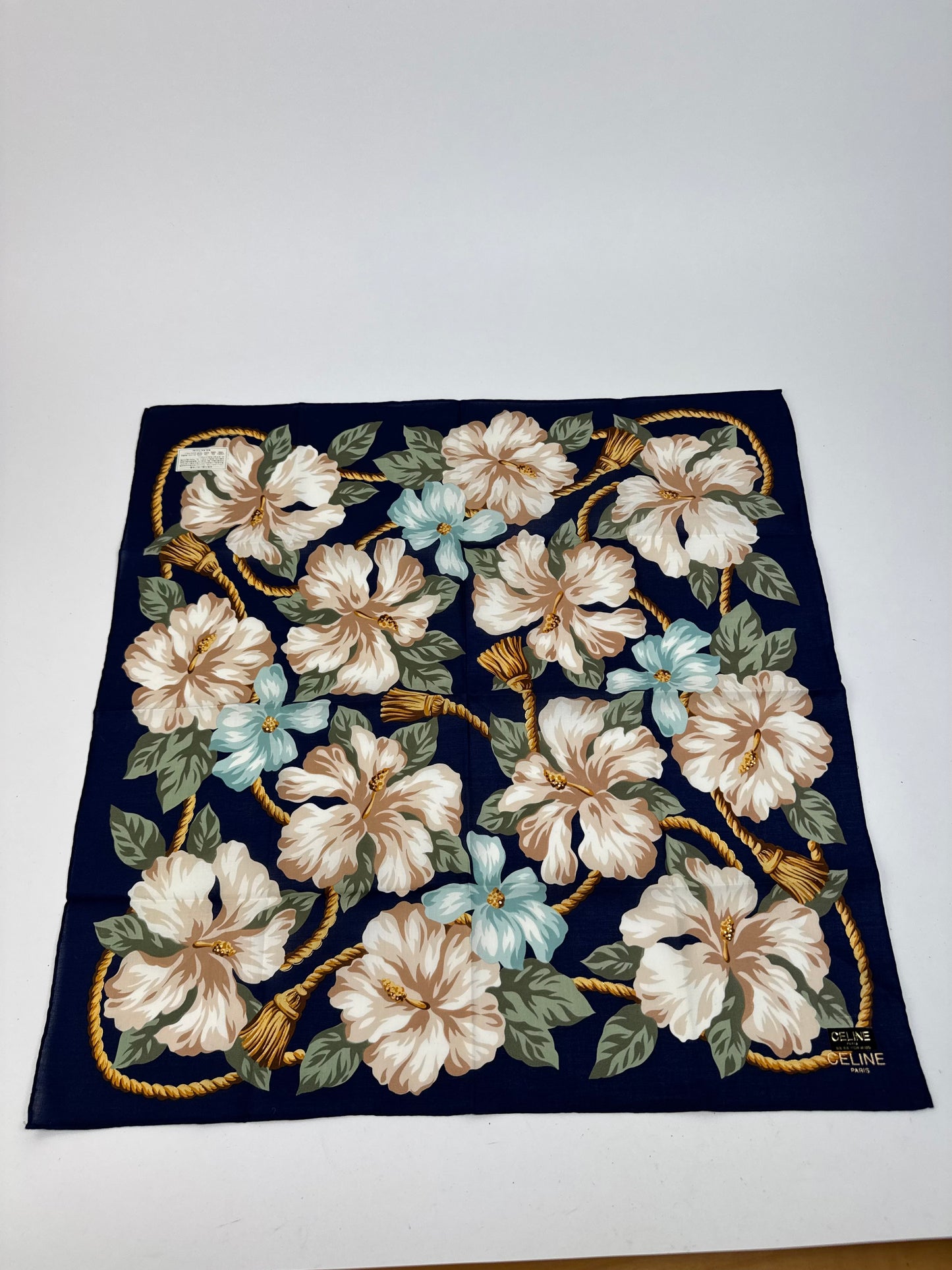 Vintage Celine Floral Scarf