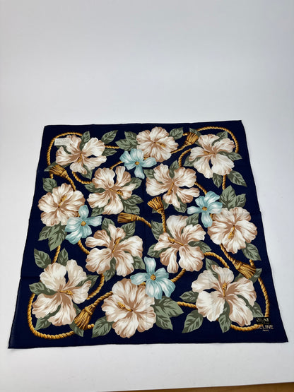 Vintage Celine Floral Scarf
