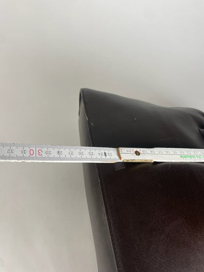 Vintage Issey Miyake Leather Handbag Brown