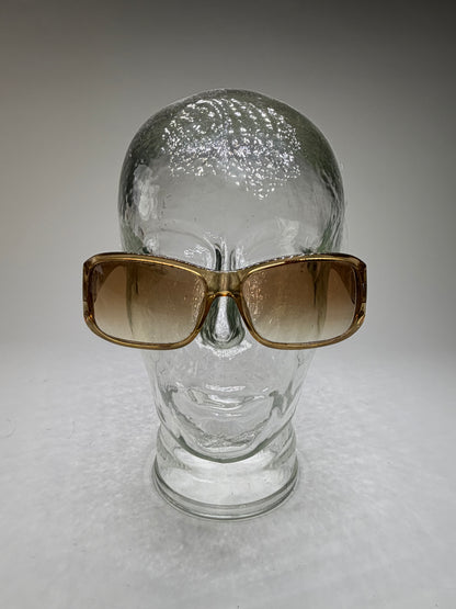 Vintage Gucci Gradient Sunglasses Light Brown Gold
