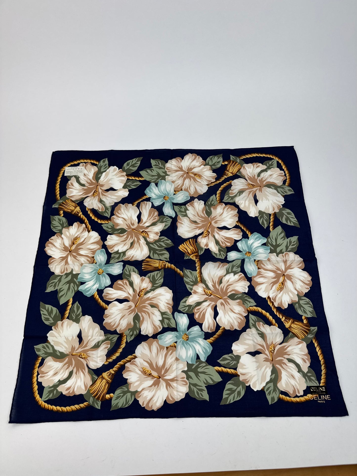 Vintage Celine Floral Scarf