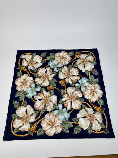 Vintage Celine Floral Scarf