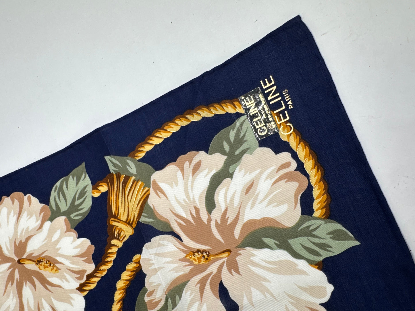 Vintage Celine Floral Scarf
