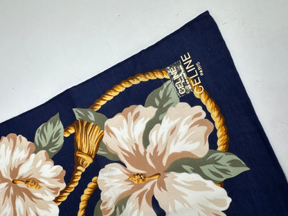 Vintage Celine Floral Scarf