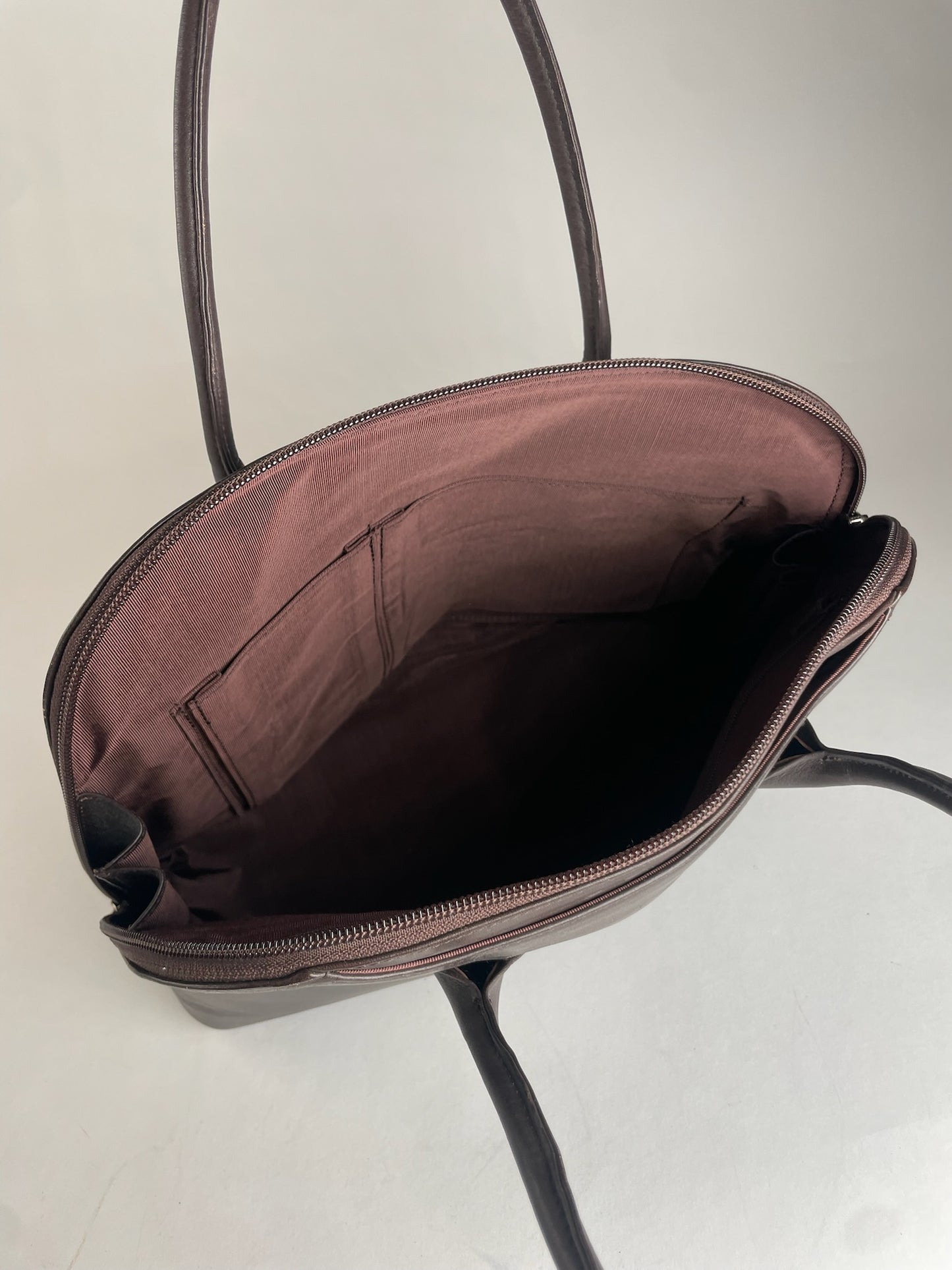 Vintage Issey Miyake Leather Handbag Brown