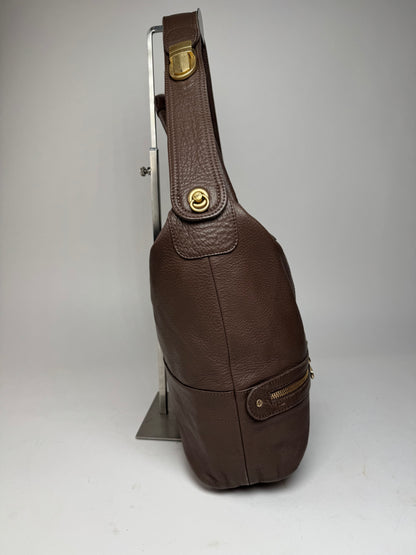 Vintage Chloe 2Way Leather Handbag Brown