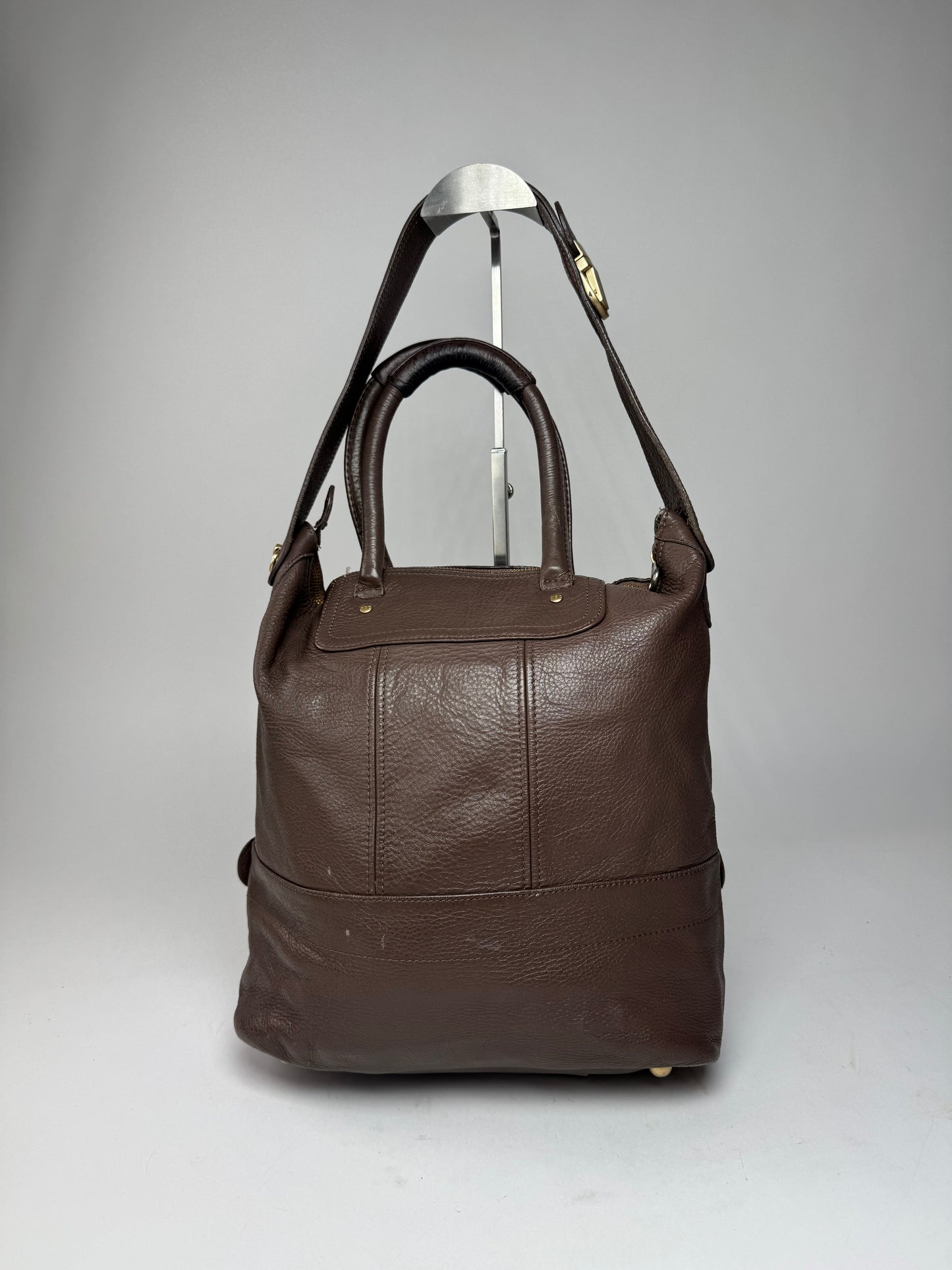 Vintage Chloe 2Way Leather Handbag Brown