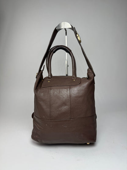 Vintage Chloe 2Way Leather Handbag Brown
