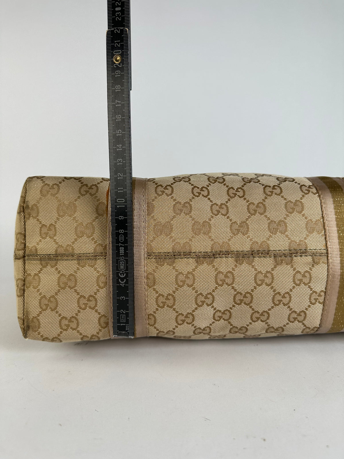 Vintage Gucci GG Canvas Tote Early 2000s Beige Brown