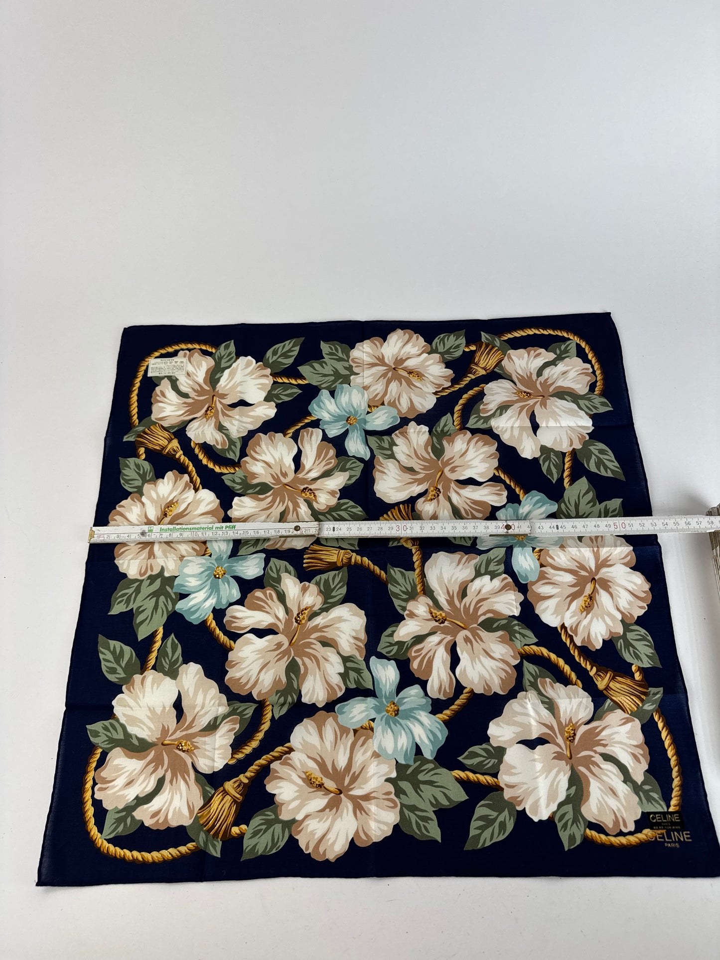 Vintage Celine Floral Scarf