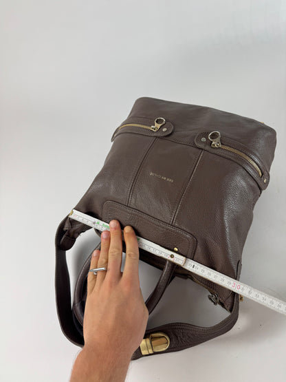 Vintage Chloe 2Way Leather Handbag Brown