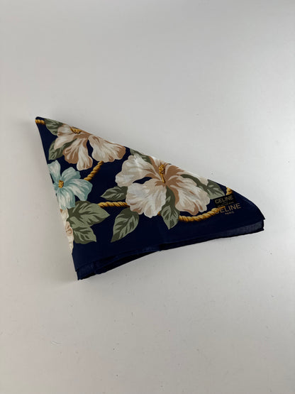 Vintage Celine Floral Scarf