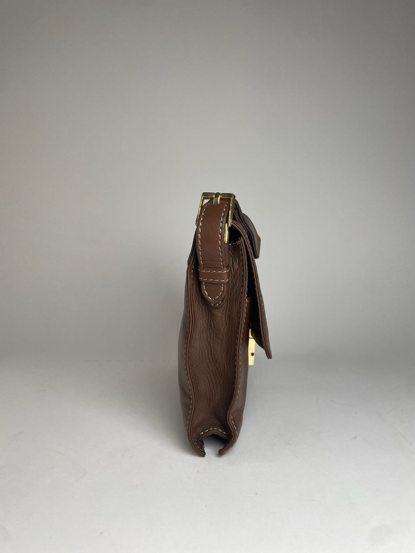 Vintage Loewe Madrid Leather Clutch Brown