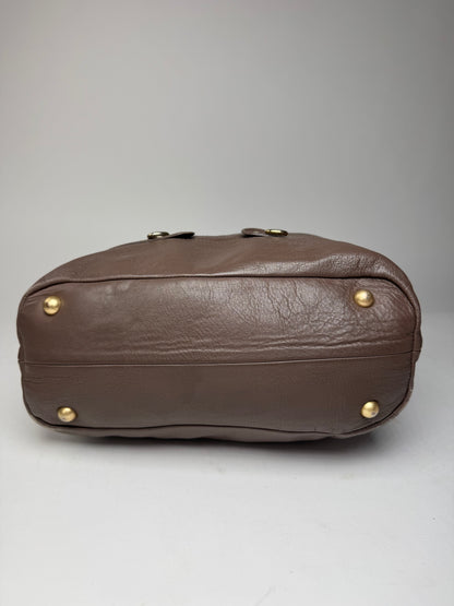 Vintage Chloe 2Way Leather Handbag Brown