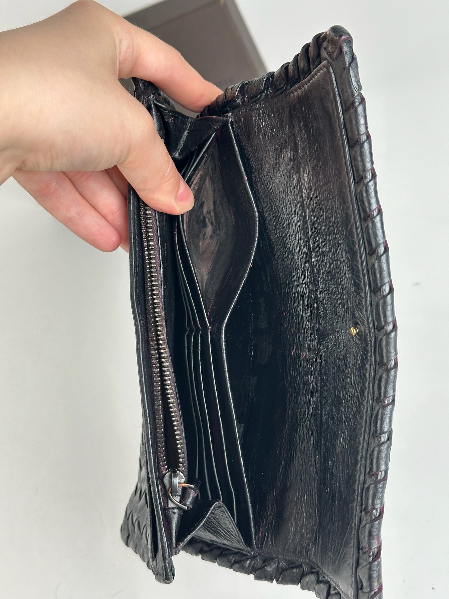 Vintage Bottega Veneta Leather wallet brown