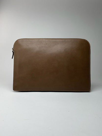Pochette Gucci vintage en cuir marron