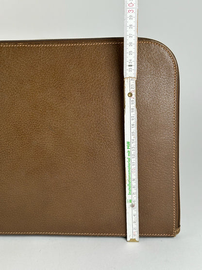 Pochette Gucci vintage en cuir marron