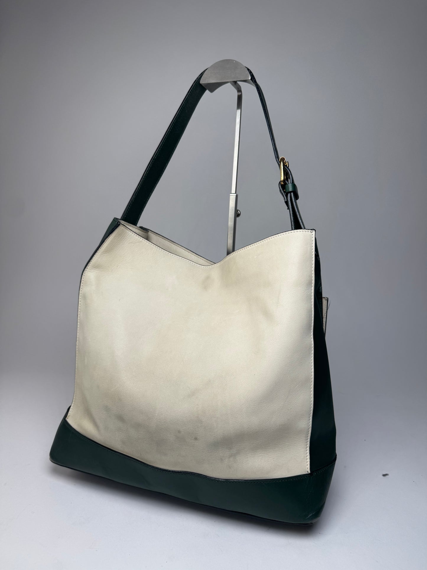 Vintage Marni Leather Bag White Green