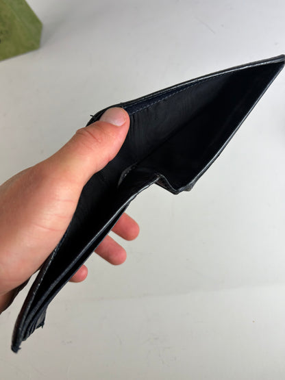 Vintage Gucci GG Monogram Leather Wallet Black